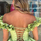 A Line Off-the-shoulder Corset Ruffle Tiered Homecoming Dress SH1597