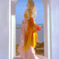 Dreamy A Line Straps Beaded Orange Tulle Prom Dress Graduation Prom Dress SH2656