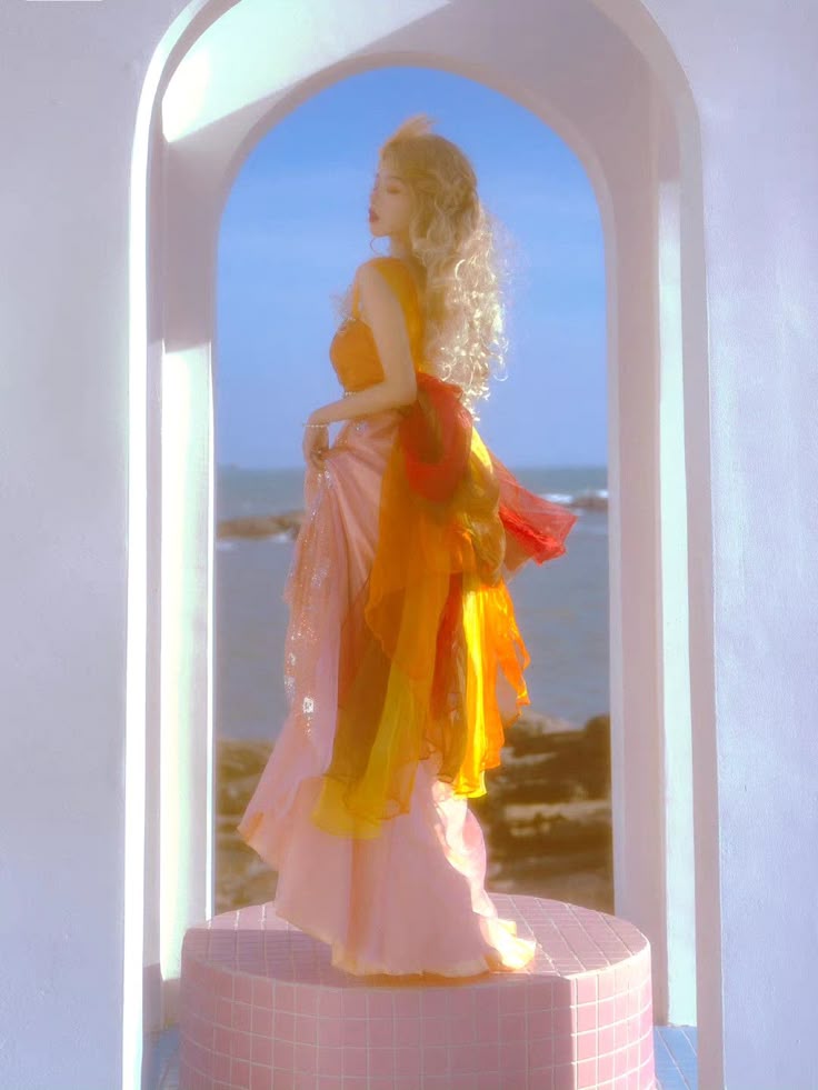 Dreamy A Line Straps Beaded Orange Tulle Prom Dress Graduation Prom Dress SH2656