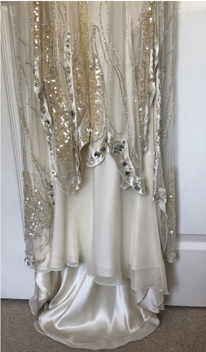 Ivory Exquisite A Line Beaded Rhinestone Chiffon Prom Dress Formal Dress Party Dress SH4024