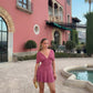 Simple A Line V Neck Satin Short Prom Dress Homecoming Dress SH8659