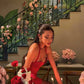 Sexy Sheath Strap Red Satin Short Homecoming Dress Birthday Dress SH2312