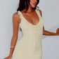 Light Yellow Sheath V Neck Lace Short Homecoming Dress Mini Dress SH8057