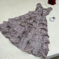 Hot Pink A Line V Neck Ruffles Satin Knee Length Homecoming Dresses Outfits SH3621