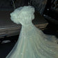 Classy A Line Off the Shoulder Sequin Tulle Long Prom Dress Birthday Dress SH3100