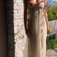 Flowy Ivory A Line Spaghetti Straps Flower Tulle Prom Dress Party Dress SH4073