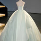 Ball Gown Sweetheart Light Green Chiffon Prom Dress Quinceanera Dresses SH1680