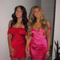 Ivory Sheath Off the Shoulder Satin Short Homecoming Dress Outfits SH6237
