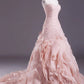 Elegant A Line Sweetheart Neck Tiered Pink Tulle Long Prom Dress Graduation Prom Dress SH2576