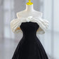 Elegant A Line Off the Shoulder 3D Floral Velvet Prom Dress Evening Dress SH2086
