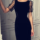 Black Prom Dresses lace Evening Dresses P5181