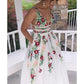 Charming V neck A Line Prom Dress with Embroidery, Open Back Evening Dress T1448