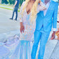 GLITTER LONG SLEEVES MERMAID EVENING GOWNS CHARMING PROM PARTY GOWNS SWEEP TRAIN SA121