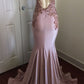 MODERN LACE APPLIQUES SLEEVELESS PARTY GOWNS PROM DRESS SA69