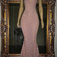 GORGEOUS SEQUINED MERMAID SPAGHETTI-STRAP LONG SLEEVESLESS PROM GOWNS SA97