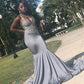 STRETCH SATIN V-NECK EVENING MAXI DRESS SLEEVELESS MERMAID PROM PARTY GOWNS AS03
