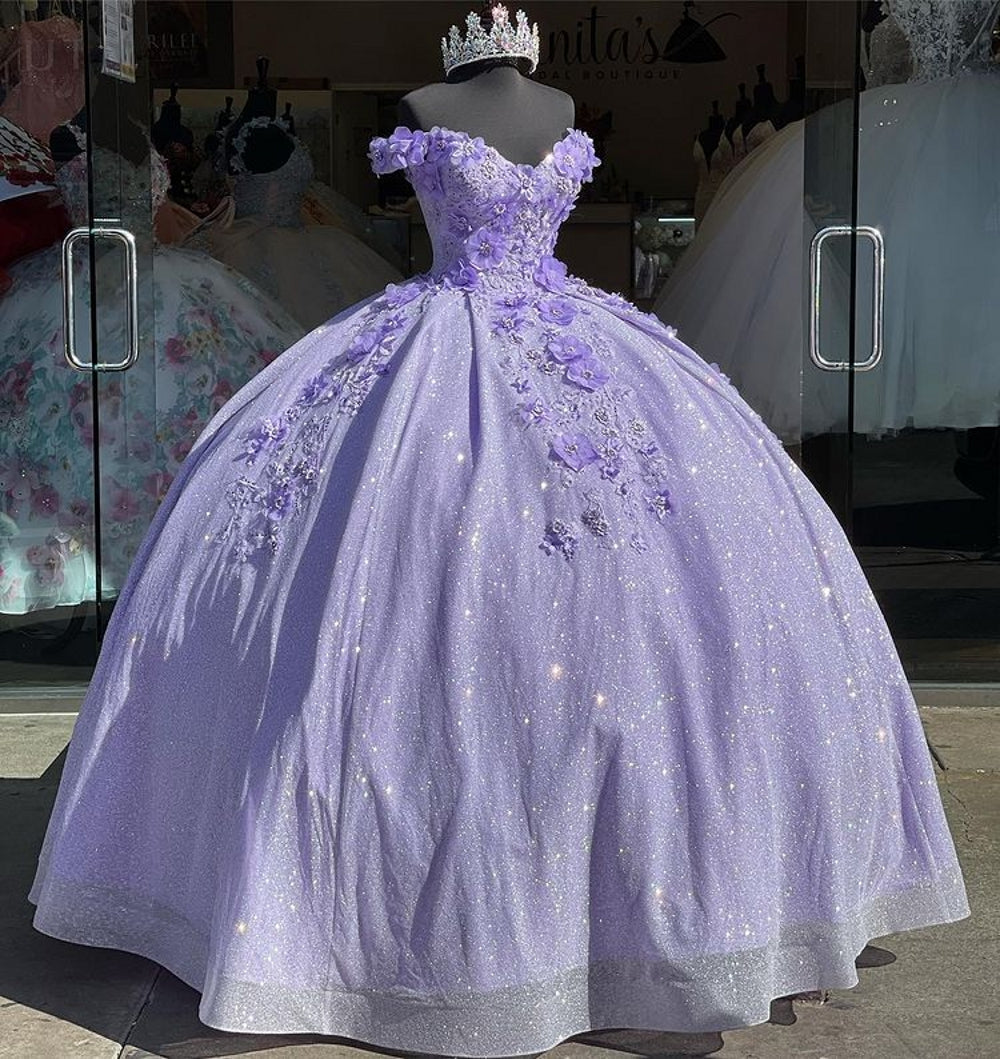 Light Sky Blue Quinceanera Dresses Ball Gown Off Shoulder 3D Rose Flow – shinydress Light Sky Blue Quinceanera Dresses Ball Gown Off Shoulder 3D Rose Flow – shinydress