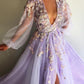 tulle long prom dress evening dress S679