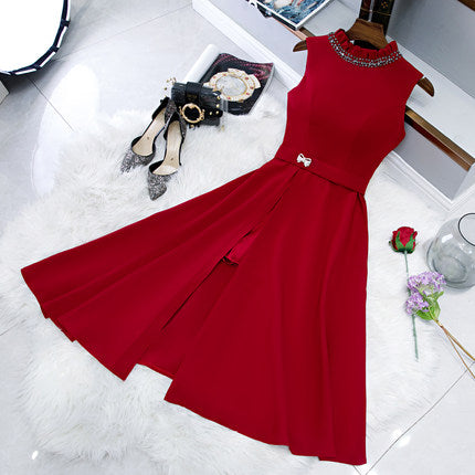 Simple Red Hoco Dress Short Homecoming Dresses SH137