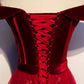 Off The Shoulder Red Tulle Prom Dresses SH150