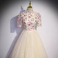 Simple A line Long Tulle Prom Dresses SH230