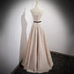 Simple A line Long Lace Prom Dresses SH228