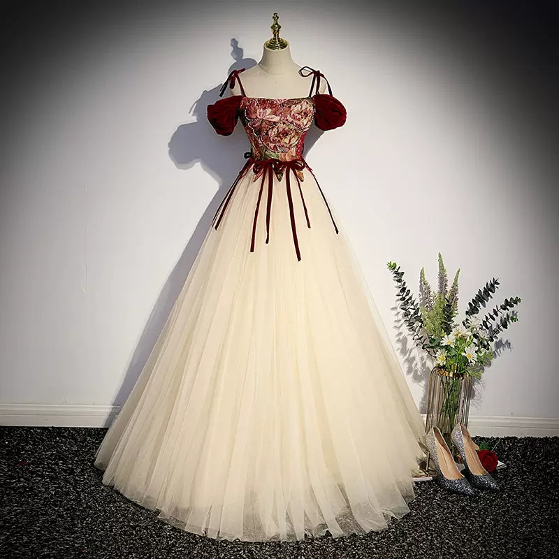 Princess Tulle Long Prom Dresses SH119