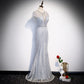 Sexy Sequin Prom Dresses Silver Evening Dress SH072