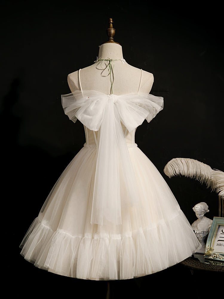 Princess Ivory Hoco Dress Short Homecoming Dresses SH243