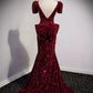 Simple Sequin Mermaid Prom Dresses Sexy Evening Dress SH108