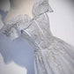 Off The Shoulder Silver Sequin Prom Dresses SH148