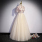 Simple A line Long Tulle Prom Dresses SH230
