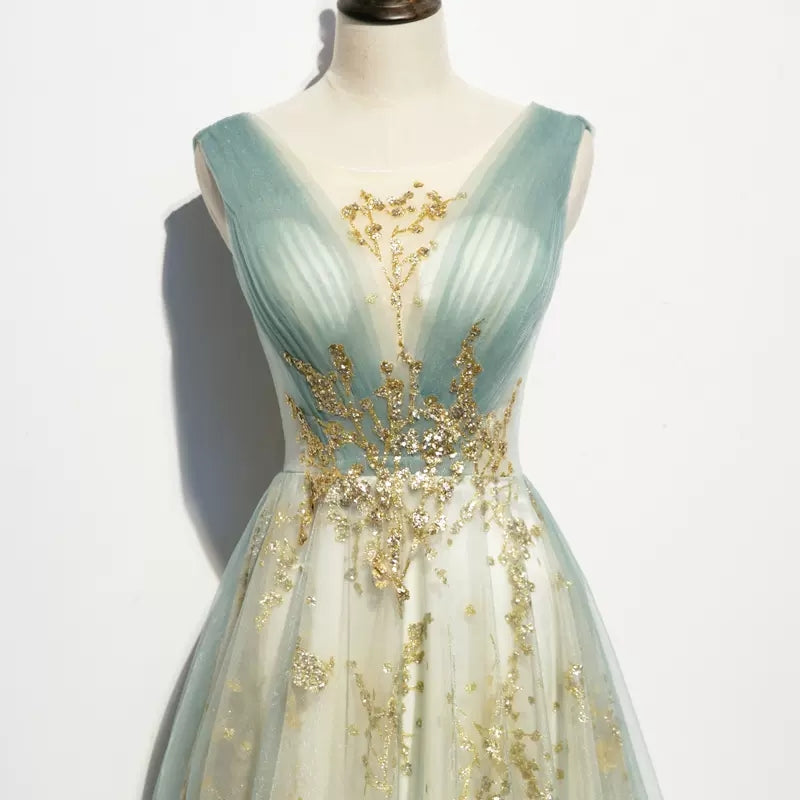 Princess Tulle Long Prom Dresses SH121