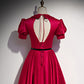 A line Red Knee Length Prom Dresses SH183