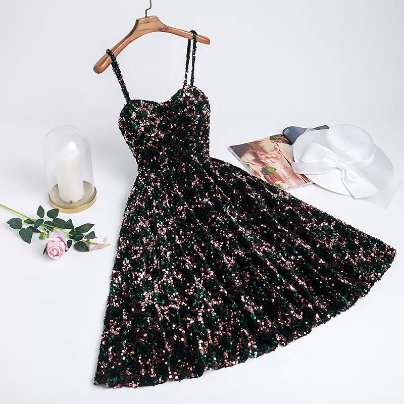 Sequin Hoco Dress Short Homecoming Dresses SH236