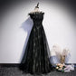 Off the Shoulder Black Prom Dresses Sexy Evening Dress SH091