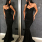 Black Sheath Open Back Spaghetti Straps equins Prom Dresses P01078