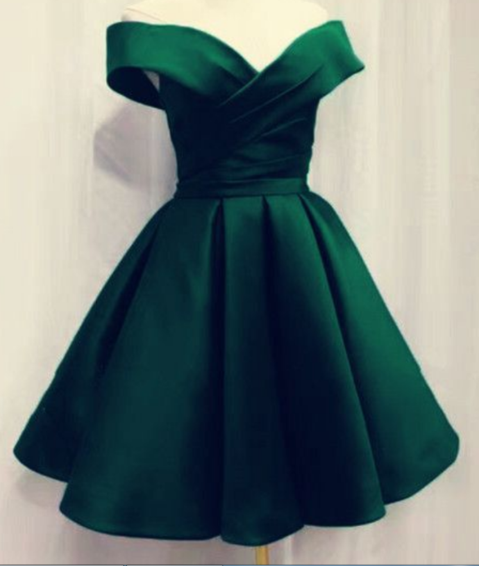 Short Emerald Green Homecoming Dresses For Prom Party P02079