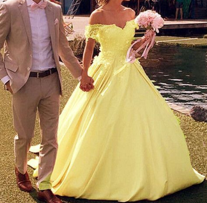 Yellow quinceanera dress ball gowns,princess quinceanera dress,Ball Gown prom dress P3076
