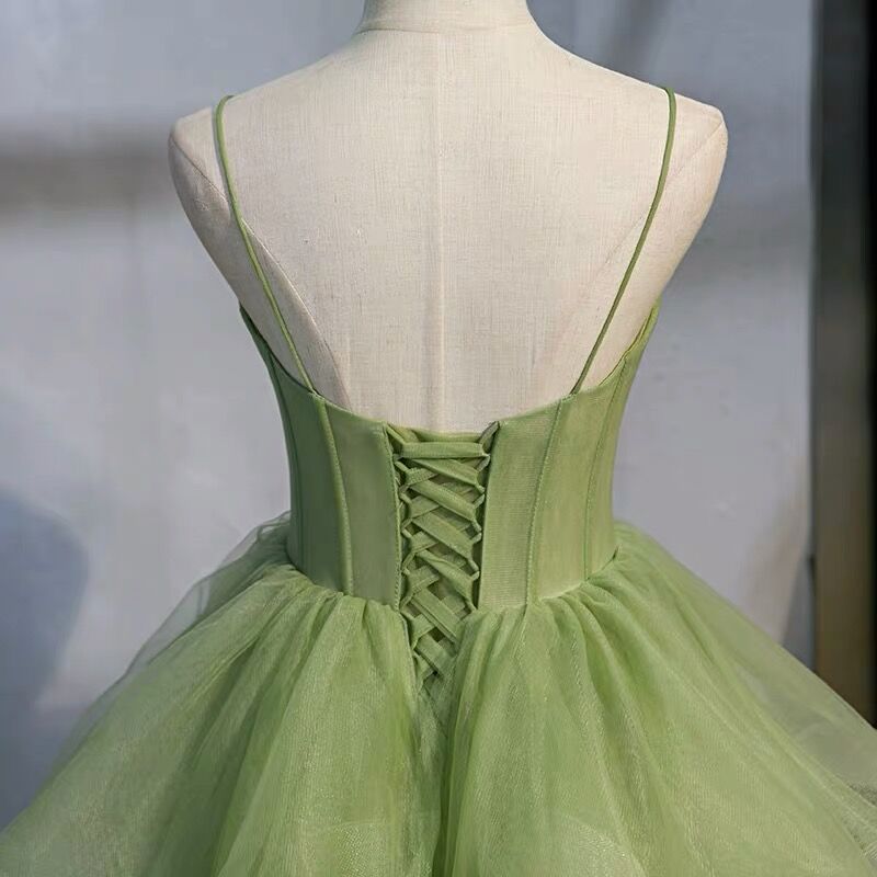 Ball Gown, Green Prom Dresses Vintage Prom Dress LP1237