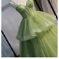 Ball Gown, Green Prom Dresses Vintage Prom Dress LP1237
