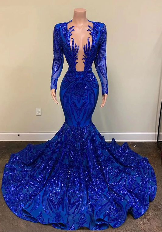 black girl prom dresses mermaid long prom Dress SA1525