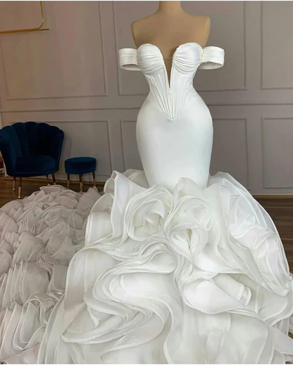 Romantic Outdoor Wedding Bridal Dress Wedding Dresses SA1684