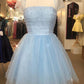 Cap Sleeves Short Beaded Homecoming Dresses SH016