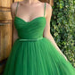 Green Tea Length Homecoming Dresses SH018