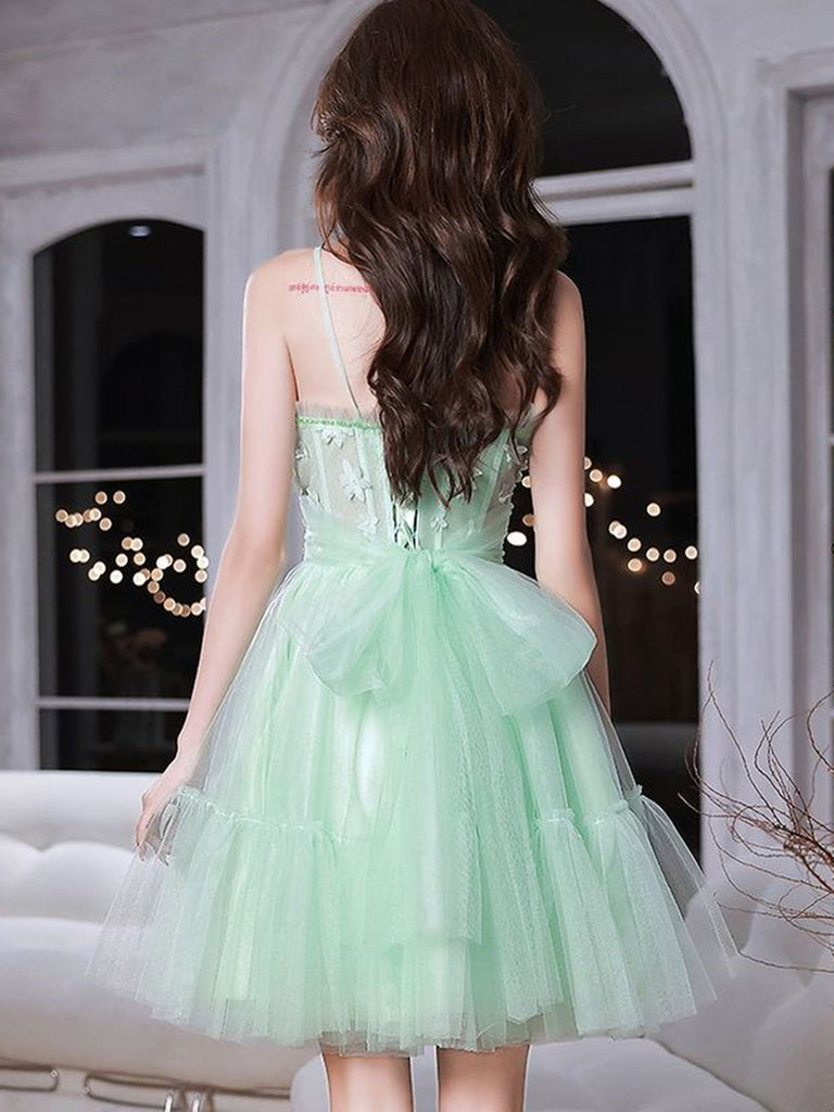 Short Mint Green Homecoming Dresses SH032