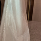 Sexy Puffy Sleeves Prom Dresses Glitter Ball Gown Party Dresses Tulle Sweep Train Prom Evening Dresses SH253