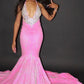 Elegant Mermaid Floor Length Prom Dresses Black Girl Prom Dress SH269