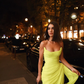 Long Chiffon Yellow Prom Dresses with Irregular Skirt Evening Dress SH301