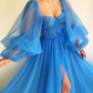 Stunning Prom Dress, Sweeping Train. Sweetheart Off the Shoulders Prom Dresses SH316